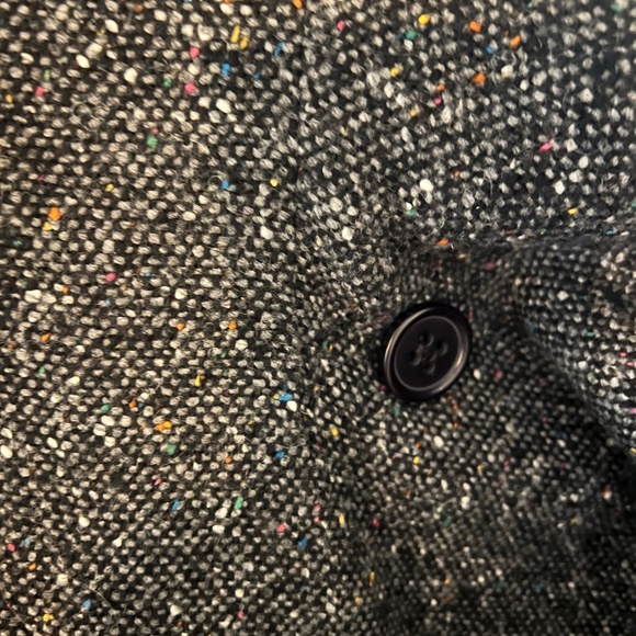 JOSEPH Grey Multi Wool flecked short trench style jacket Size 40 - Picture 4 of 4